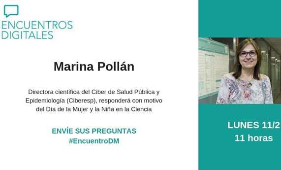 Marina Pollán responderá a 'Diario Médico' en el Día de la Mujer y la Niña en la Ciencia: 11 de febrero a las 11h