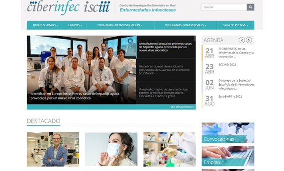 Nueva página web del área de Enfermedades Infecciosas CIBERINFEC