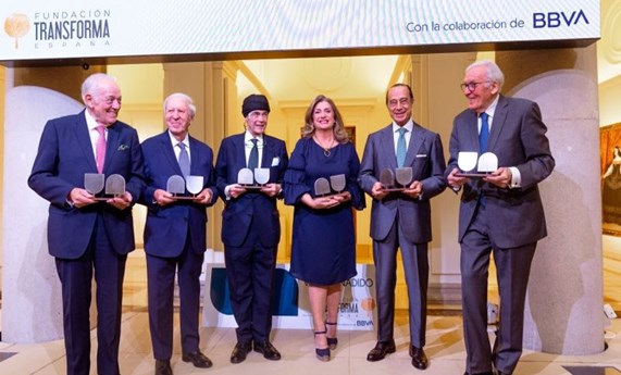 Fernando Baquero, galardonado con el premio Valor Añadido de la Fundación Transforma España