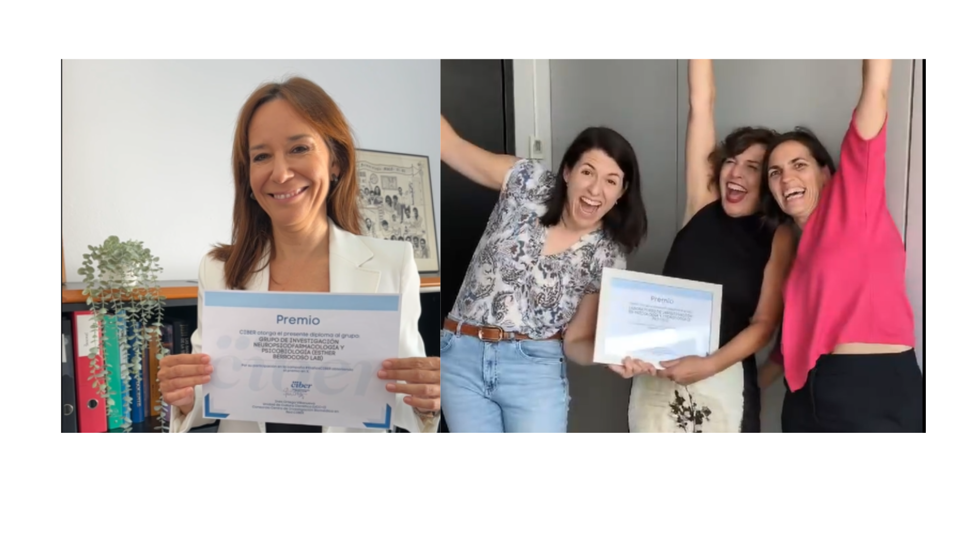 Los grupos de Rosa Baños y Esther Berrocoso ganan el premio redes sociales: Súmate a los #10añosCIBER