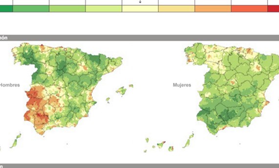 Investigadores del CIBERESP dibujan el mayor mapa del cáncer en España